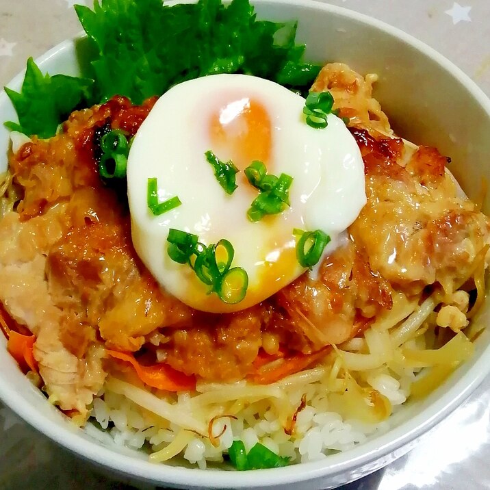 豚肉の味噌焼き丼☆混ぜて焼くだけ☆ホイル焼き